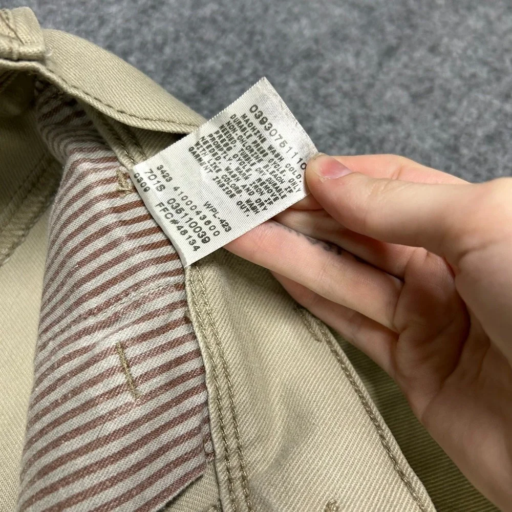 Levi's 511 Skinny Jeans Men's‎ Khaki Denim Stretch Pockets Button Fly - 30X31